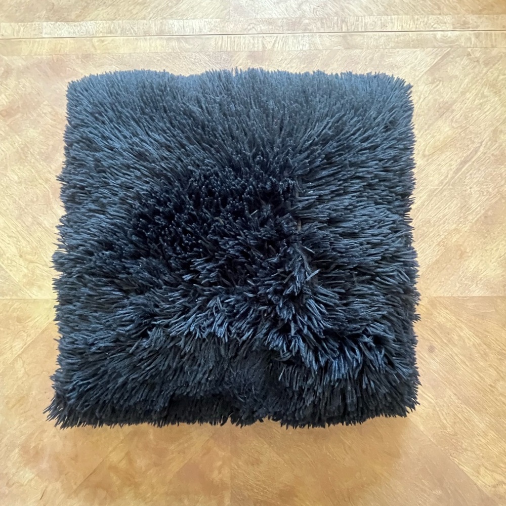 Target Black Plush Pillow – 20”x20” – Cozy Modern Home Decor